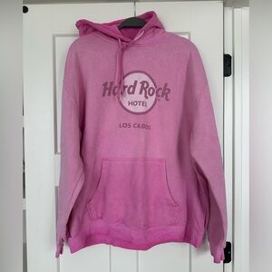 Hard Rock Los Cabos Hooded Sweatshirt. Hot ombré. Size 2XL.